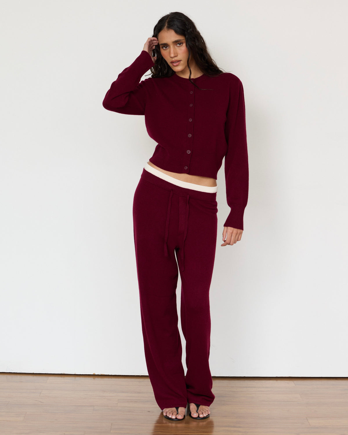 Tove Layered Cashmere Pant - JUSTLUXURY