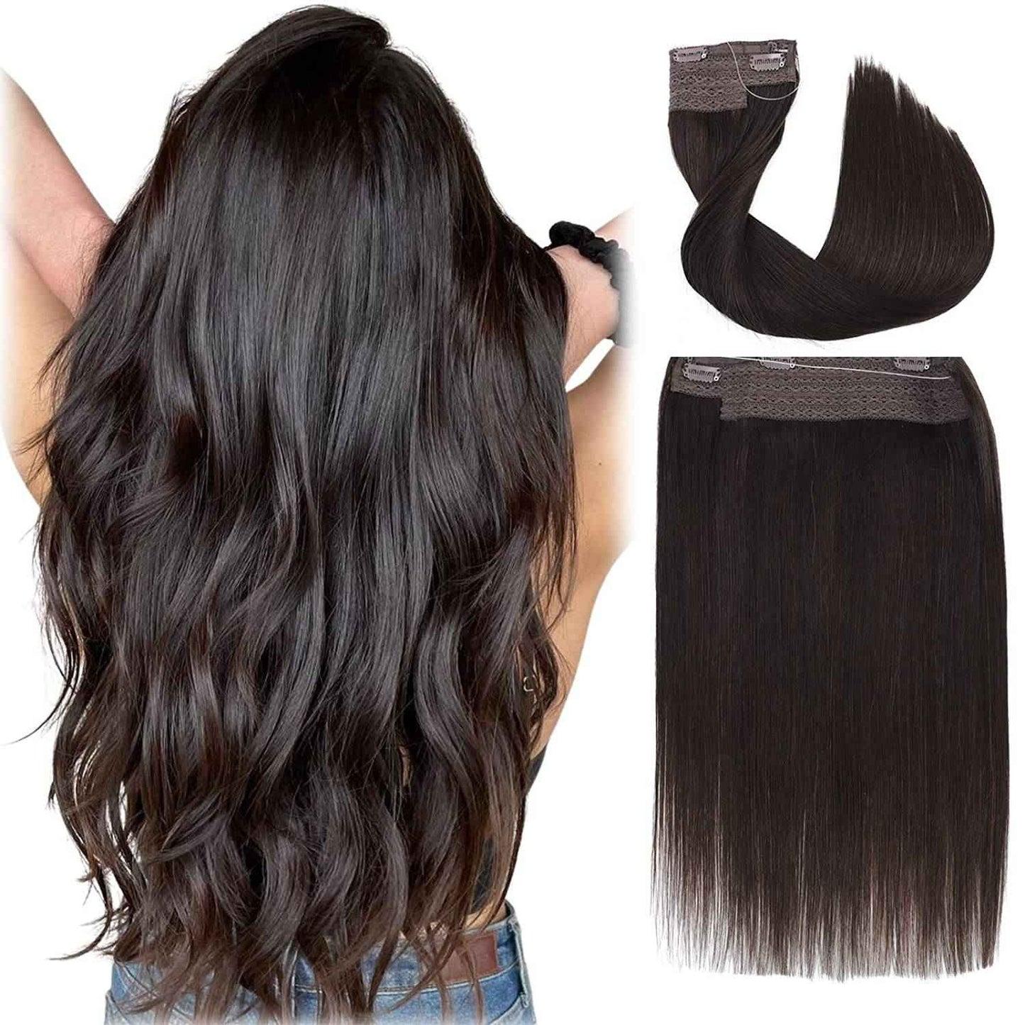 VIP BandX Halo / Silky Straight 24" with Clip