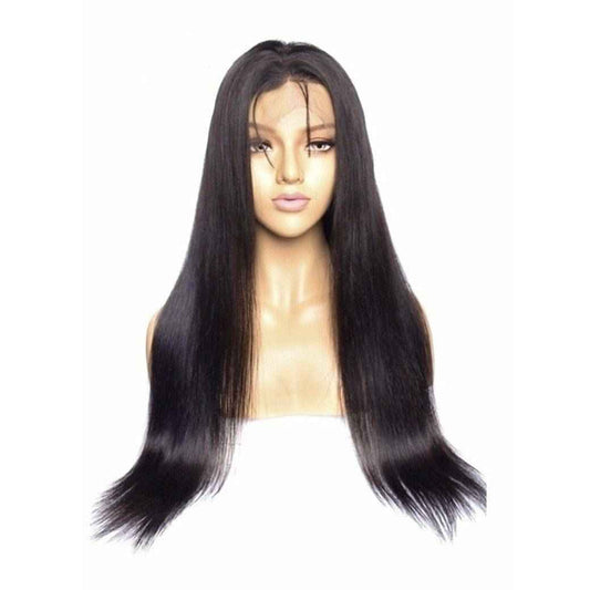 VIP Lace Front Wig, 100% Human Hair, Natural Black, 180 Density, Straight