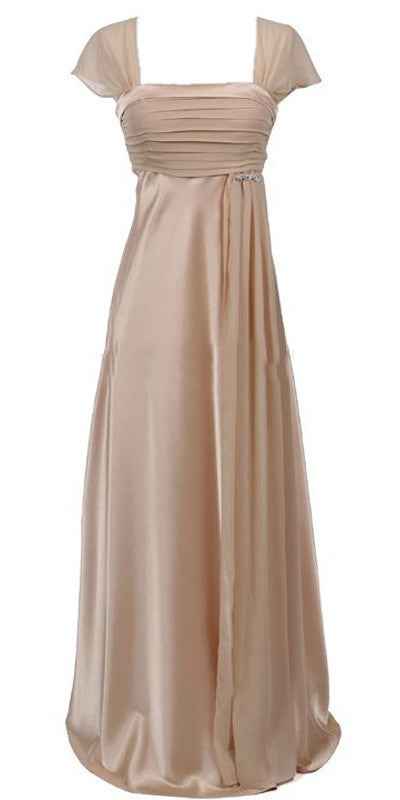 CLEARANCE - Cinderella Divine 7302 Long Dress Chiffon Cap Sleeve (Size M)