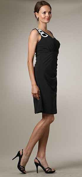CLEARANCE - Celavie 6031s Black Wedding Guest Dress Elegant (Size XL)