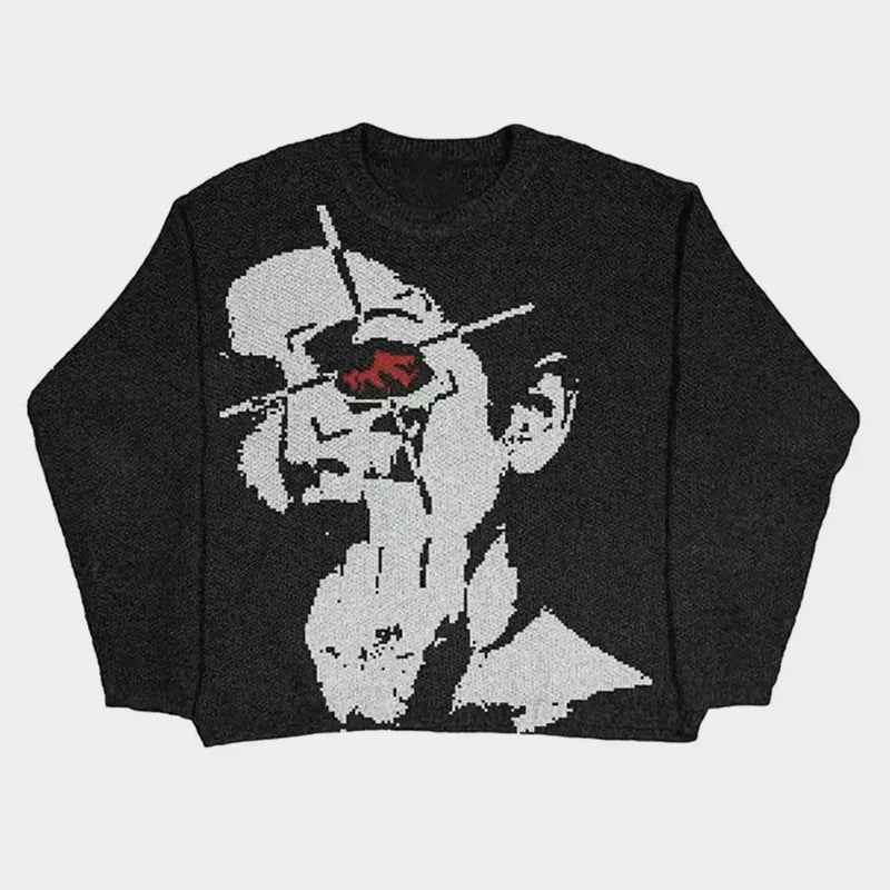 Glitch Reality | Statement Knit Sweater